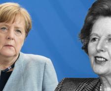 Angela Merkel former chancellor of Germany and Margaret Thatcher former British Prime Minister