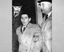 Timothy Evans being escorted by police