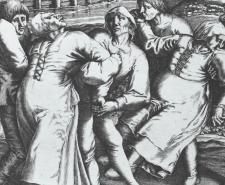 An engraving by Pieter Brueghel the Elder showing three women afflicted with the plague | Wikipedia | Public Domain