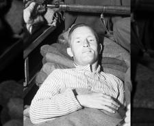 William Joyce lies in a hospital bed