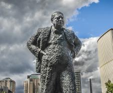 A Sir Winston Churchill Memorial in Toronto, Canada